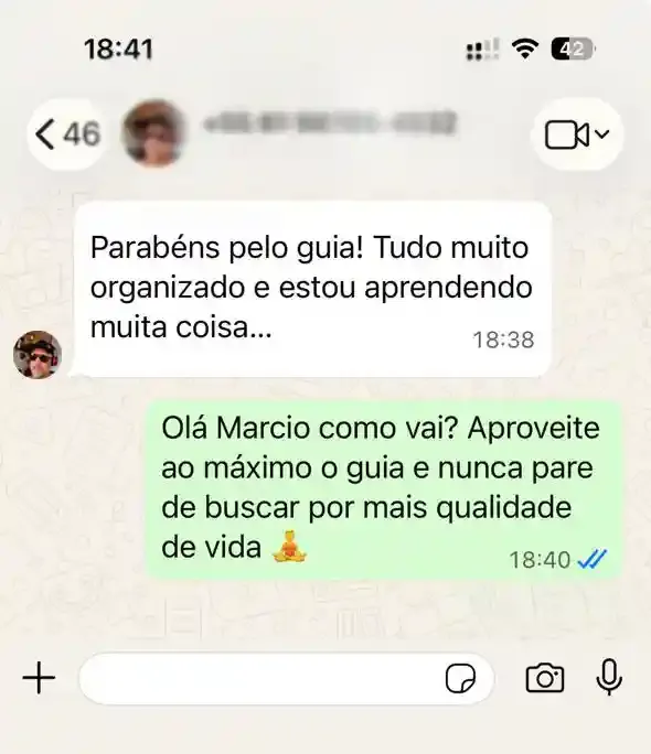 Mensagem de Márcio sobre o Corpo Conectado
